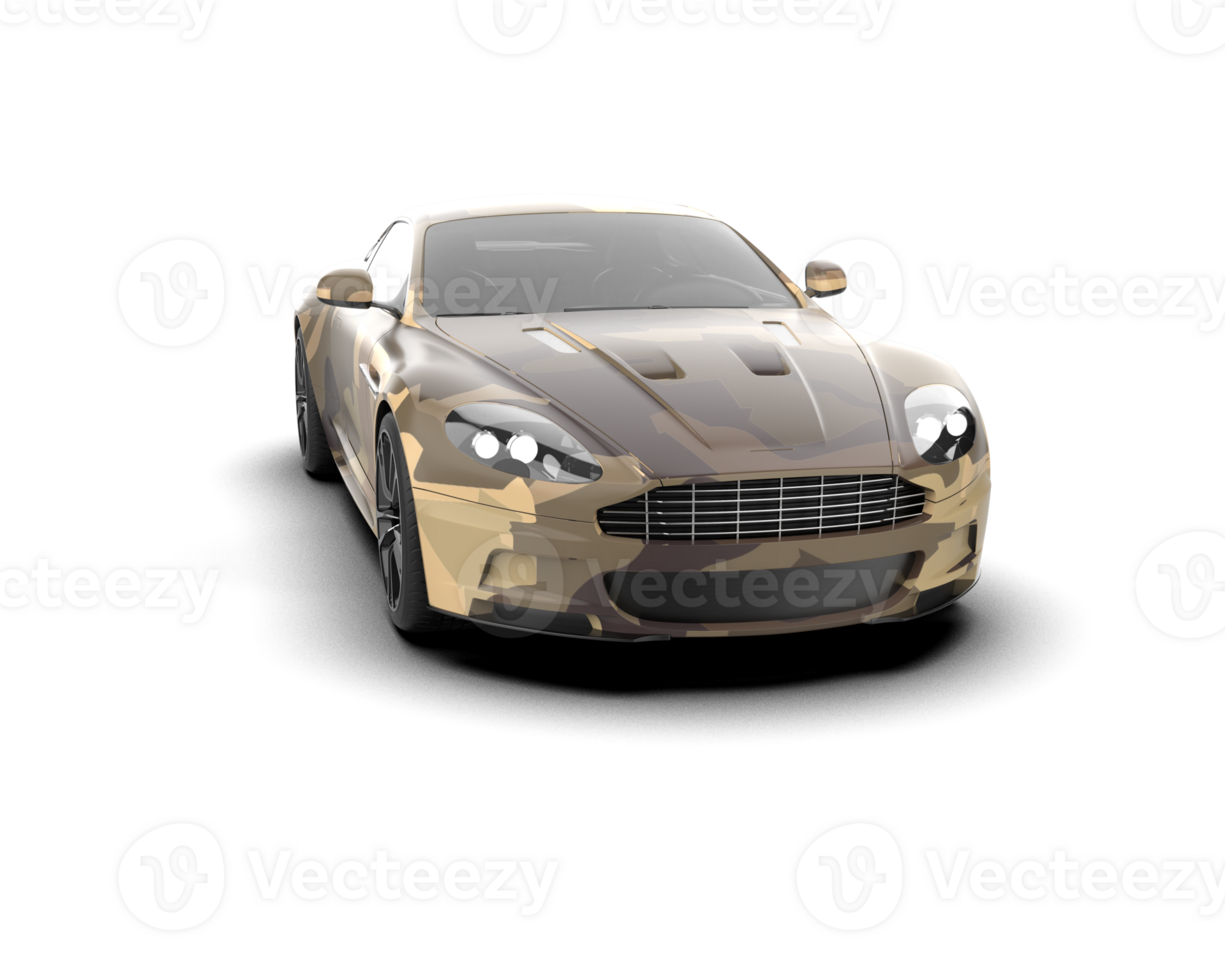 Realistic sport car isolated on background. 3d rendering - illustration png