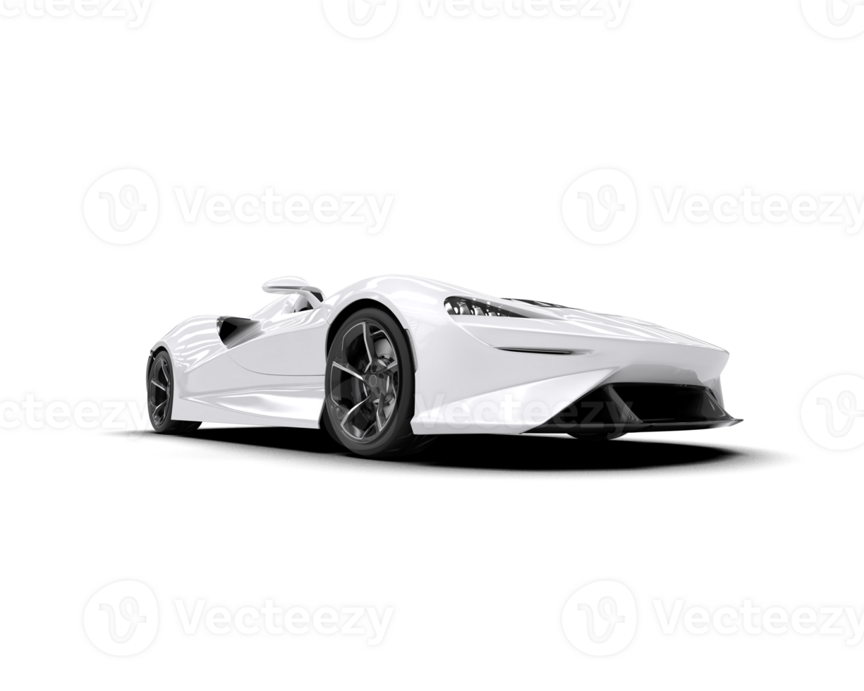 Realistic sport car isolated on background. 3d rendering - illustration png