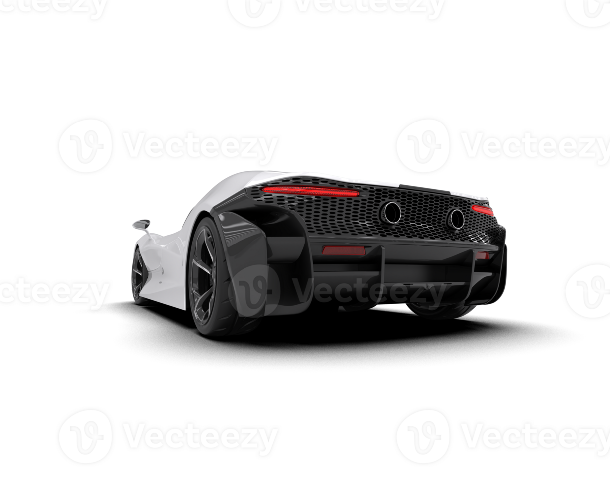 Realistic sport car isolated on background. 3d rendering - illustration png
