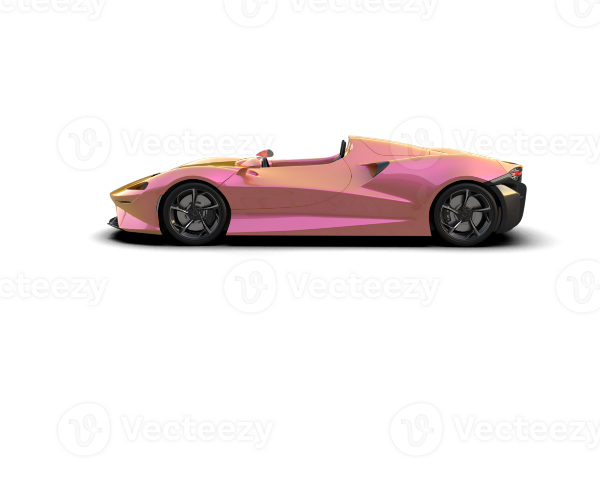 Realistic sport car isolated on background. 3d rendering - illustration png