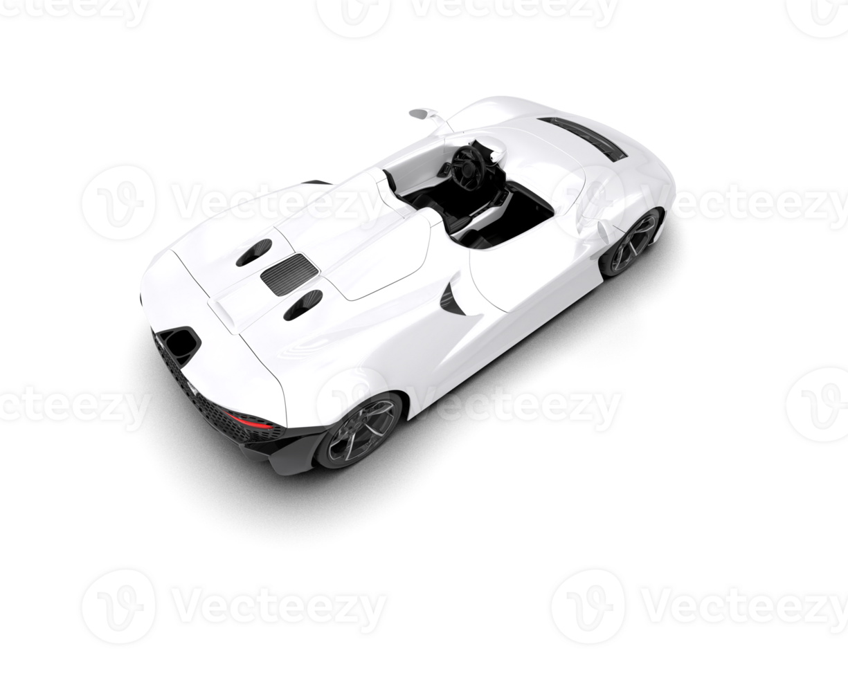 Realistic sport car isolated on background. 3d rendering - illustration png