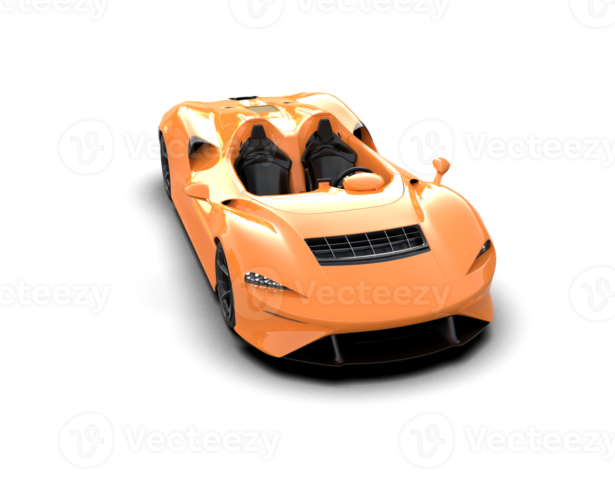 Realistic sport car isolated on background. 3d rendering - illustration png