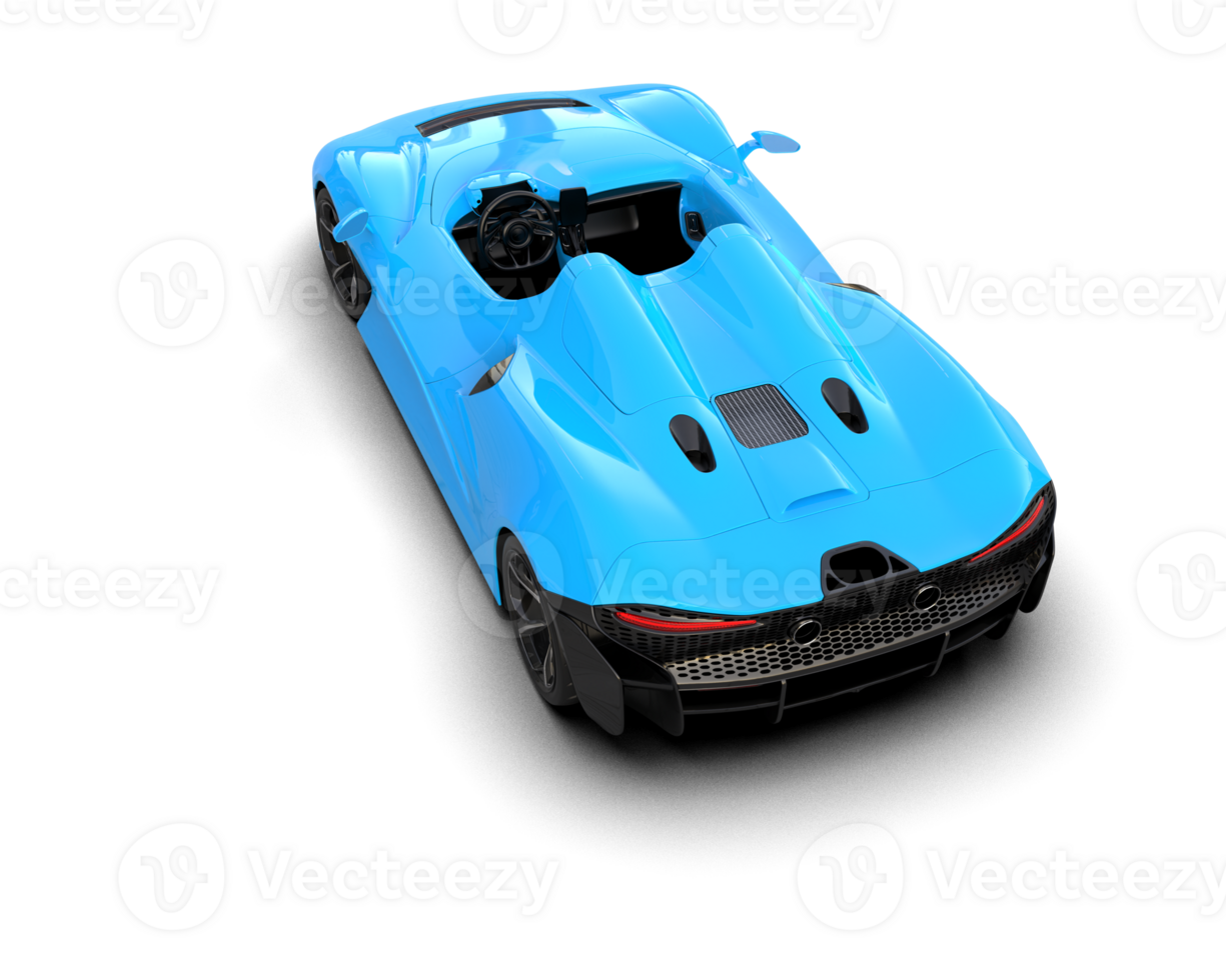 Realistic sport car isolated on background. 3d rendering - illustration png