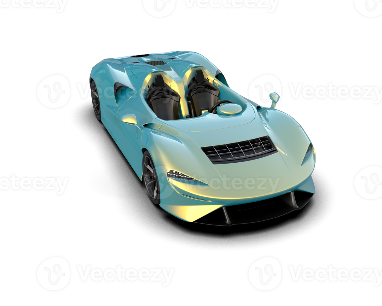 Realistic sport car isolated on background. 3d rendering - illustration png