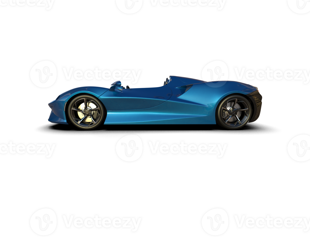 Realistic sport car isolated on background. 3d rendering - illustration png