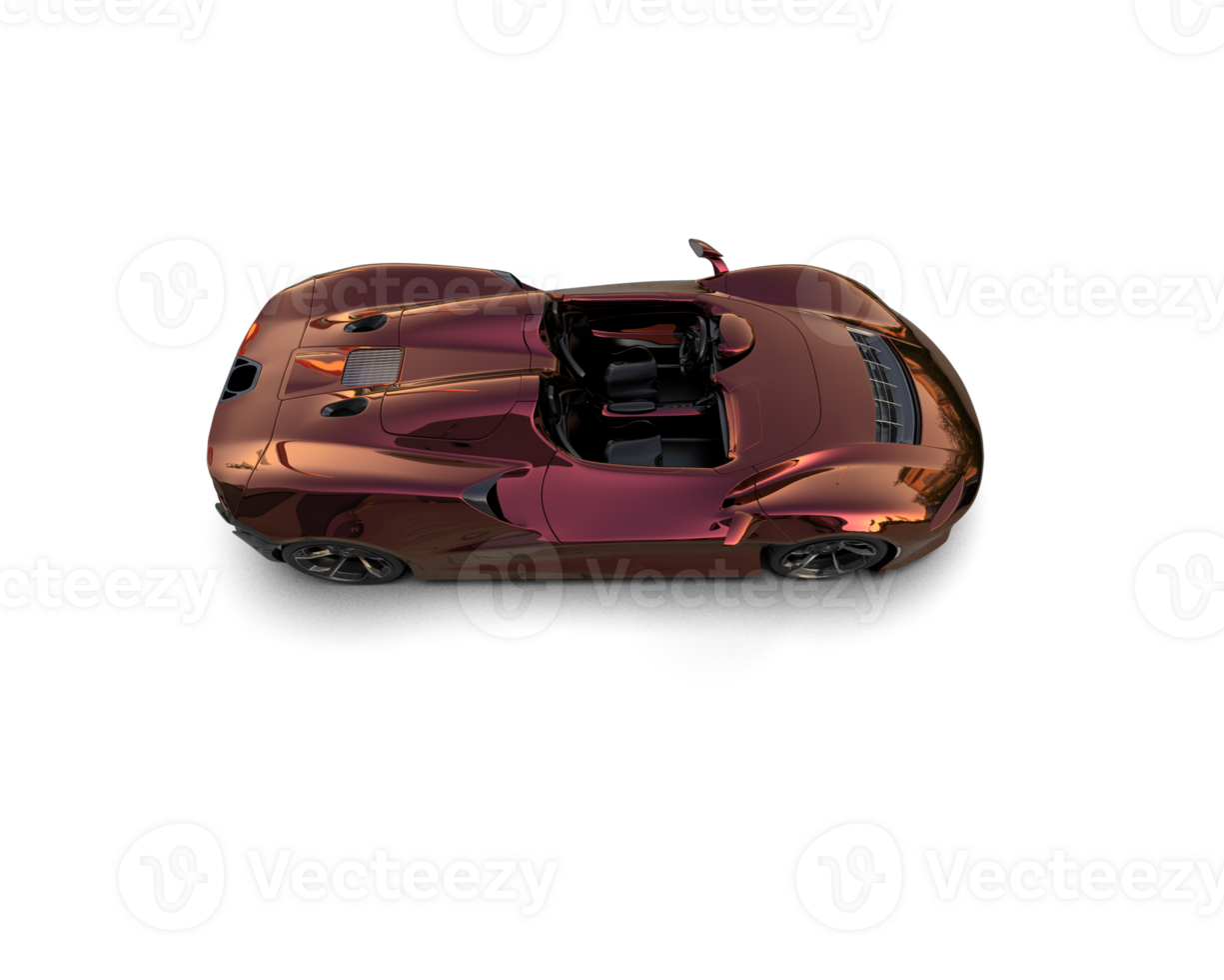 Realistic sport car isolated on background. 3d rendering - illustration png