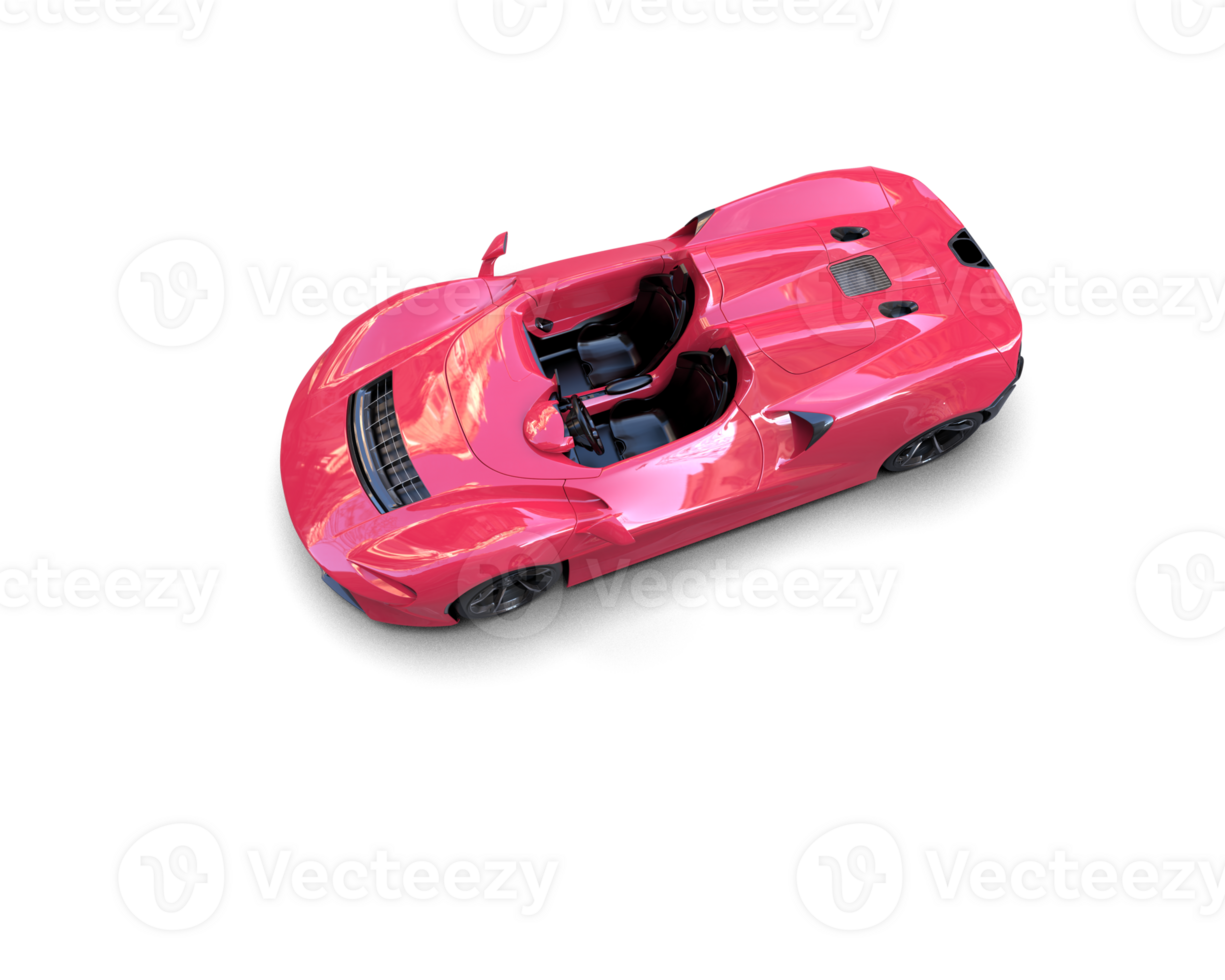 Realistic sport car isolated on background. 3d rendering - illustration png