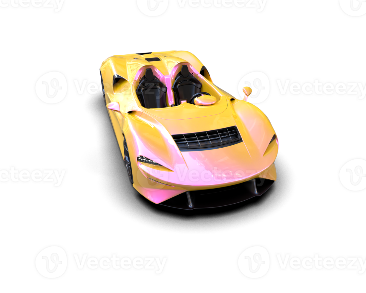 Realistic sport car isolated on background. 3d rendering - illustration png