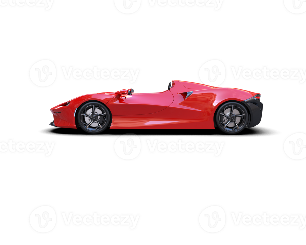 Realistic sport car isolated on background. 3d rendering - illustration png