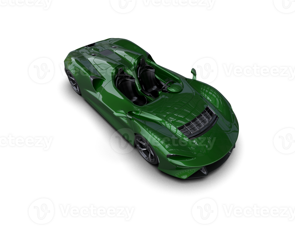 Realistic sport car isolated on background. 3d rendering - illustration png