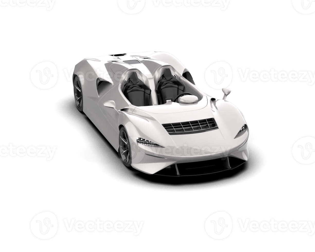 Realistic sport car isolated on background. 3d rendering - illustration png