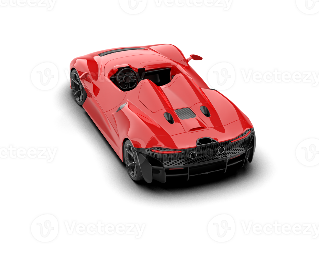Realistic sport car isolated on background. 3d rendering - illustration png