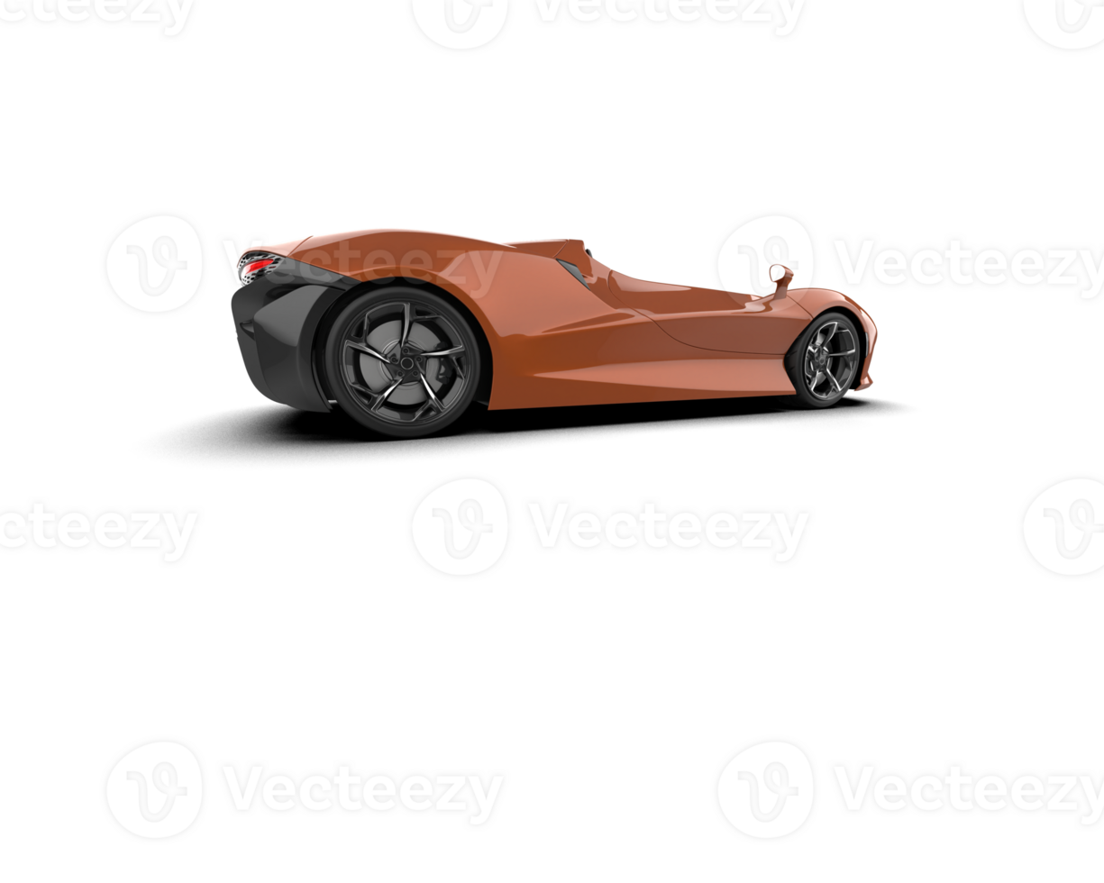 Realistic sport car isolated on background. 3d rendering - illustration png