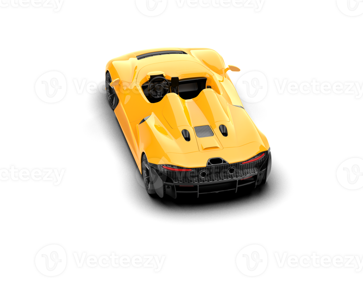 Realistic sport car isolated on background. 3d rendering - illustration png
