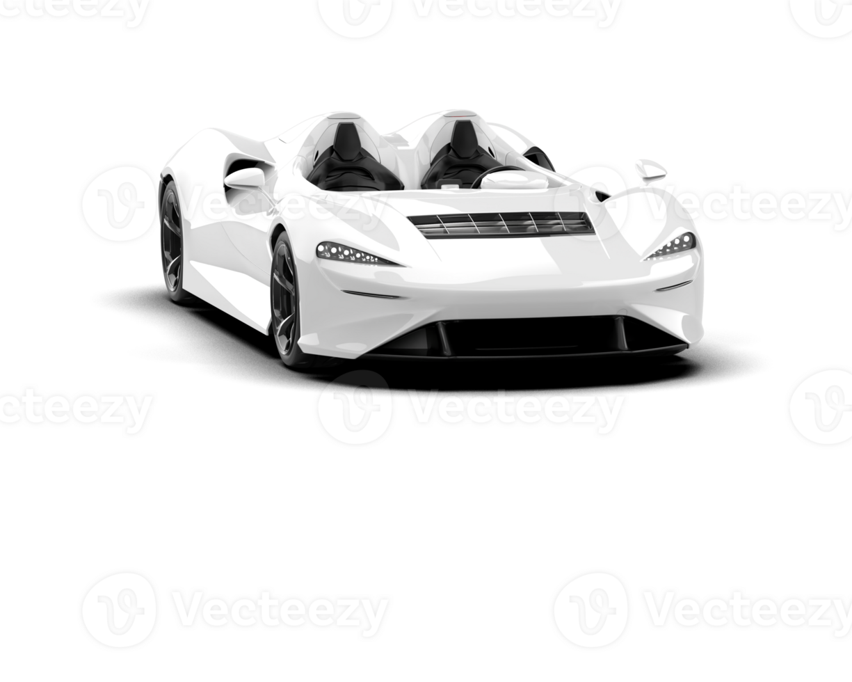Realistic sport car isolated on background. 3d rendering - illustration png