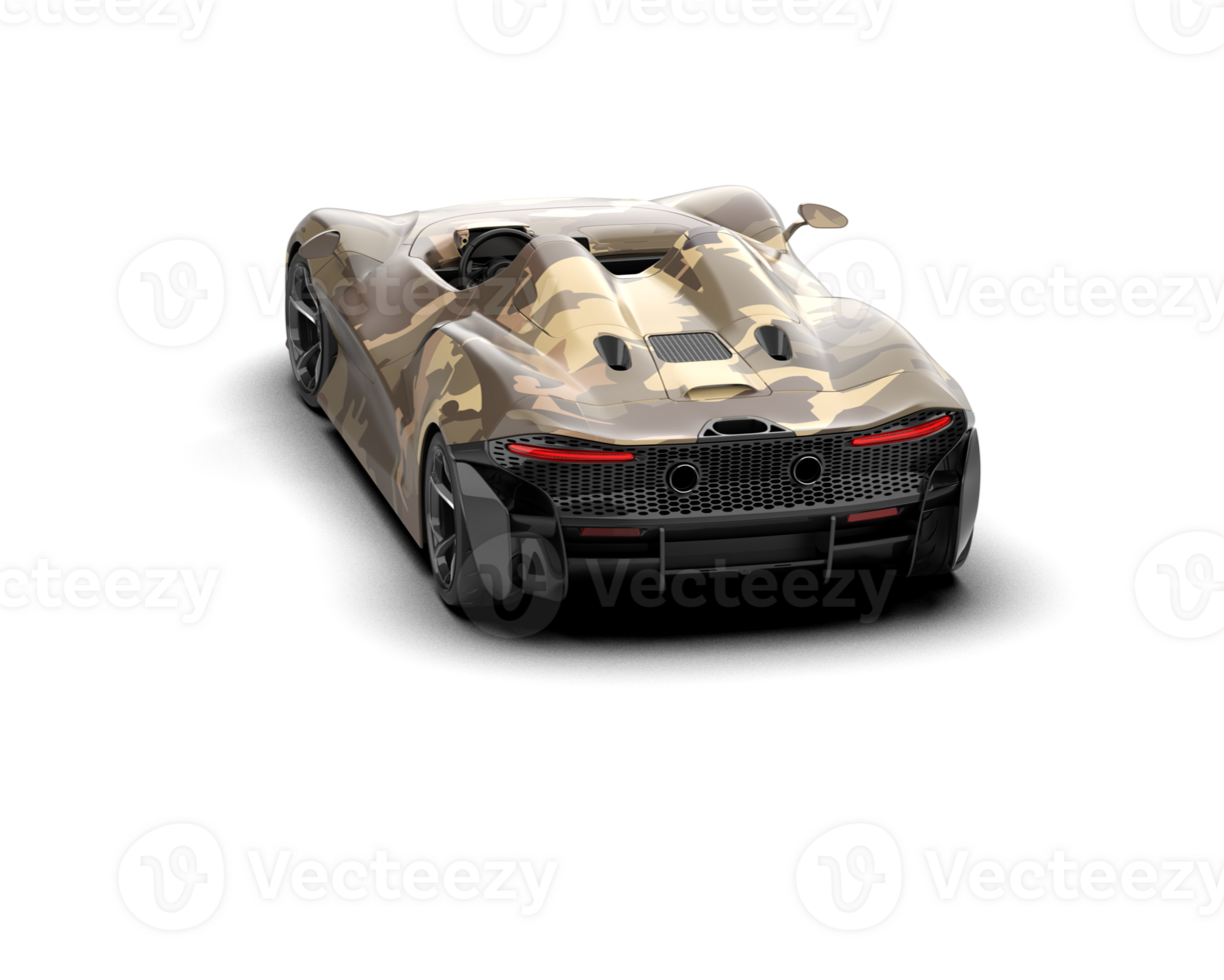 Realistic sport car isolated on background. 3d rendering - illustration png