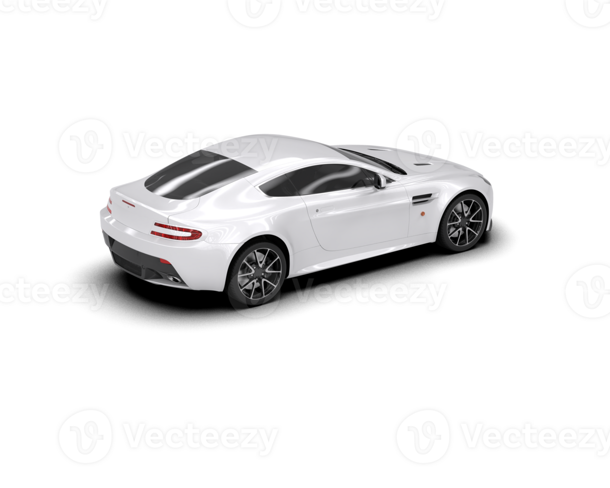 Realistic sport car isolated on background. 3d rendering - illustration png