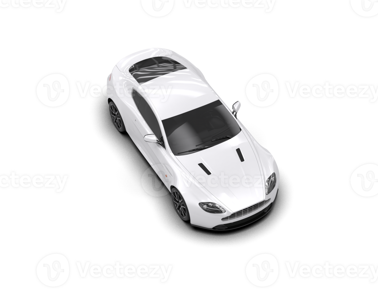 Realistic sport car isolated on background. 3d rendering - illustration png