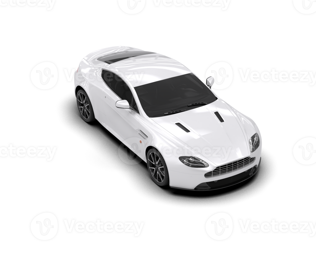 Realistic sport car isolated on background. 3d rendering - illustration png