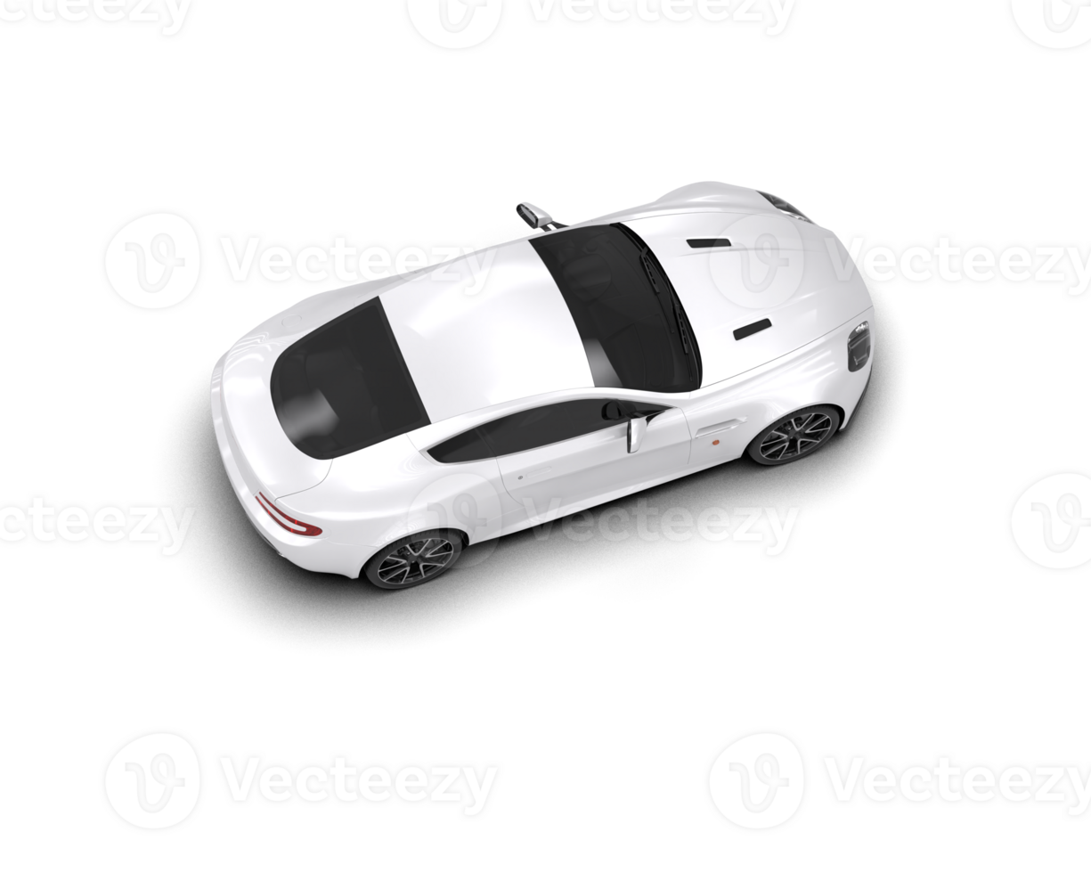 Realistic sport car isolated on background. 3d rendering - illustration png