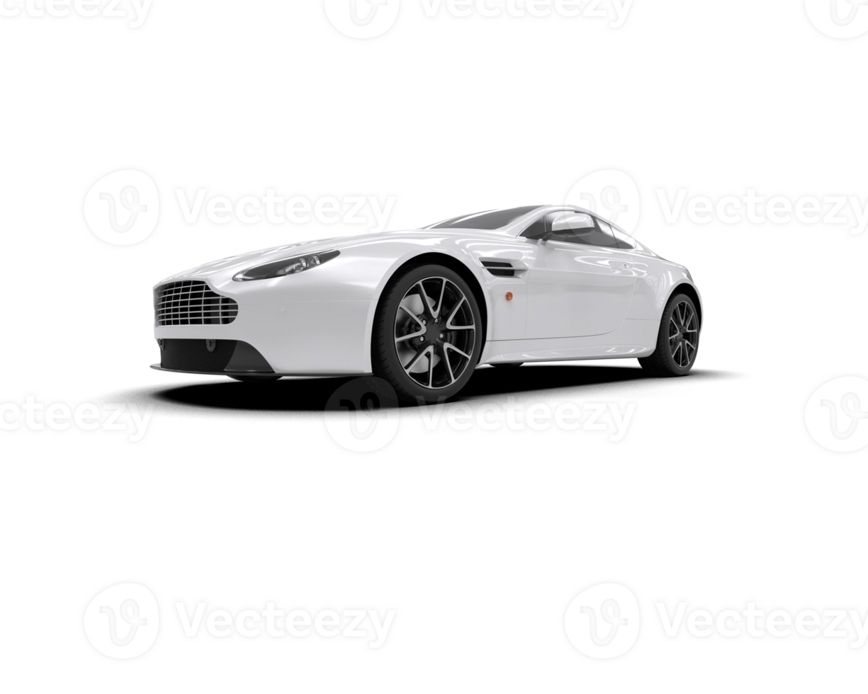 Realistic sport car isolated on background. 3d rendering - illustration png