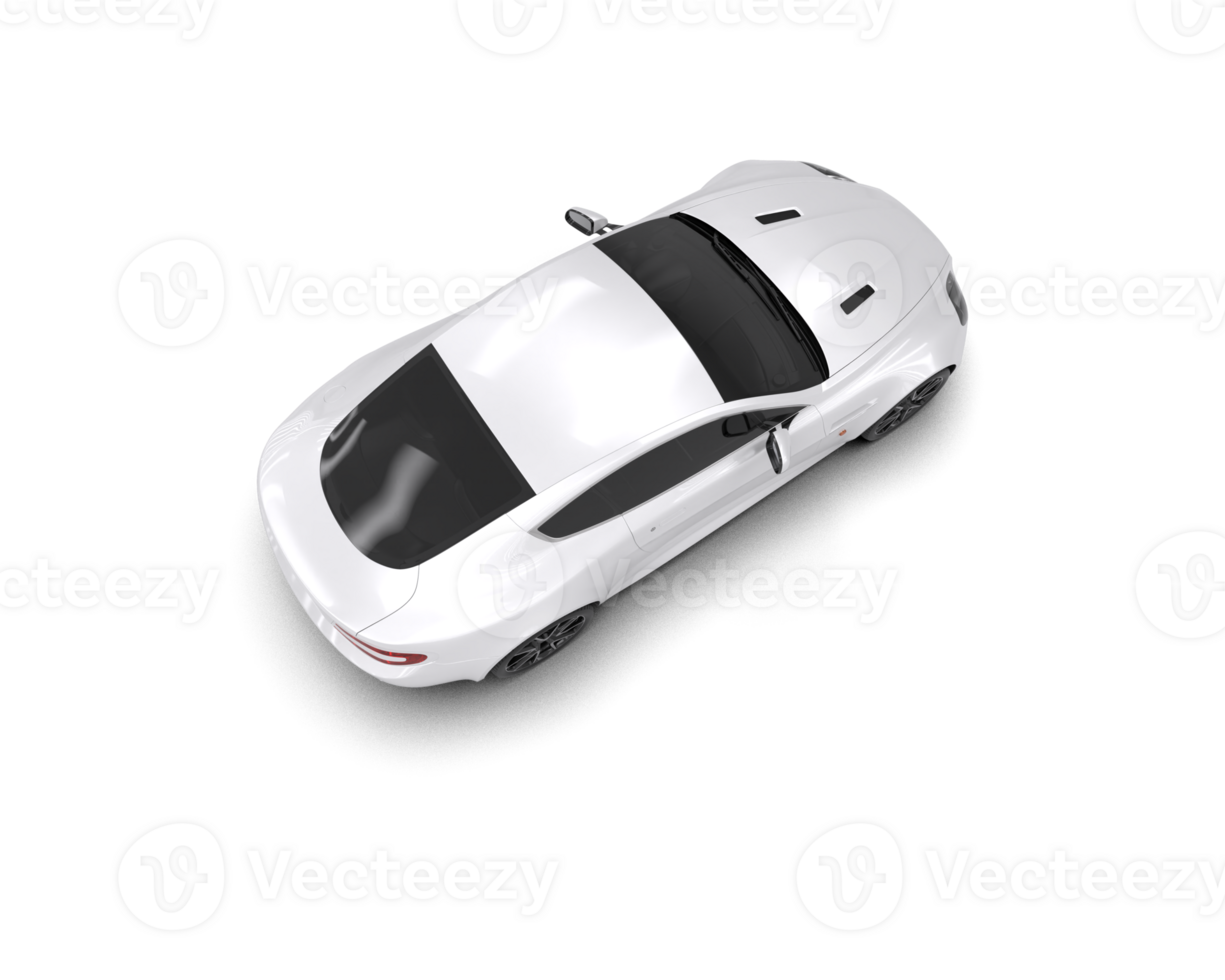 Realistic sport car isolated on background. 3d rendering - illustration png