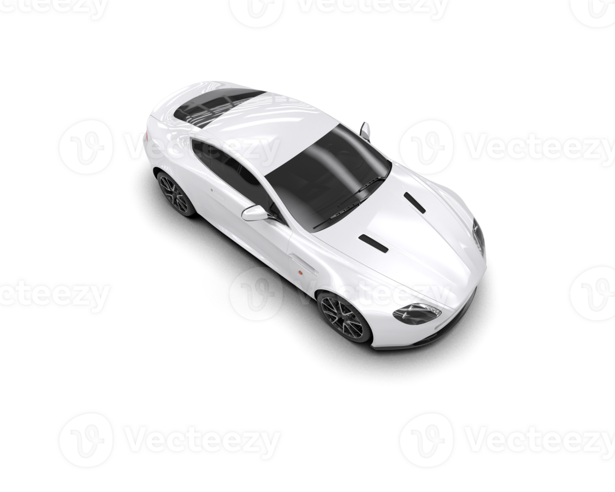 Realistic sport car isolated on background. 3d rendering - illustration png