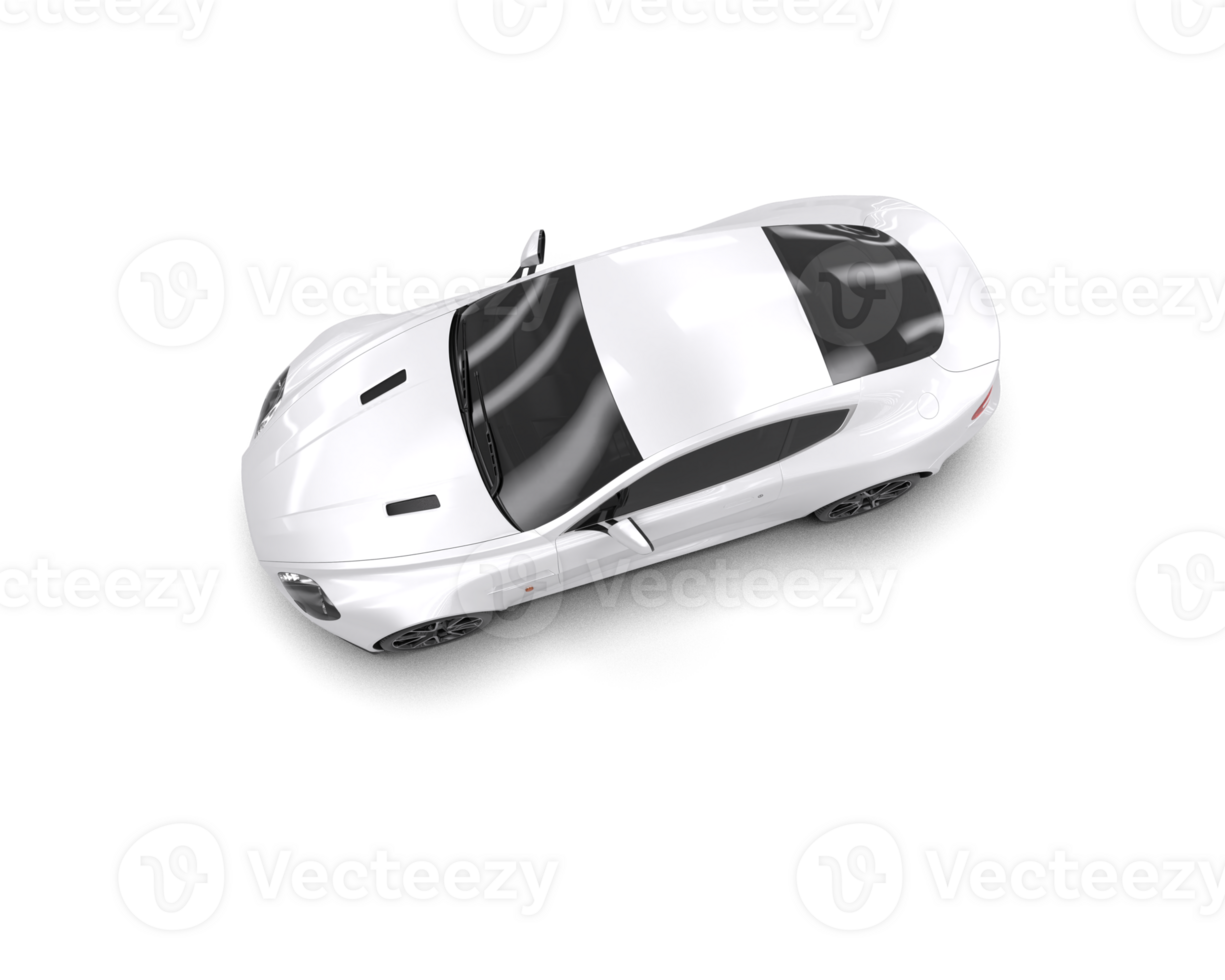Realistic sport car isolated on background. 3d rendering - illustration png