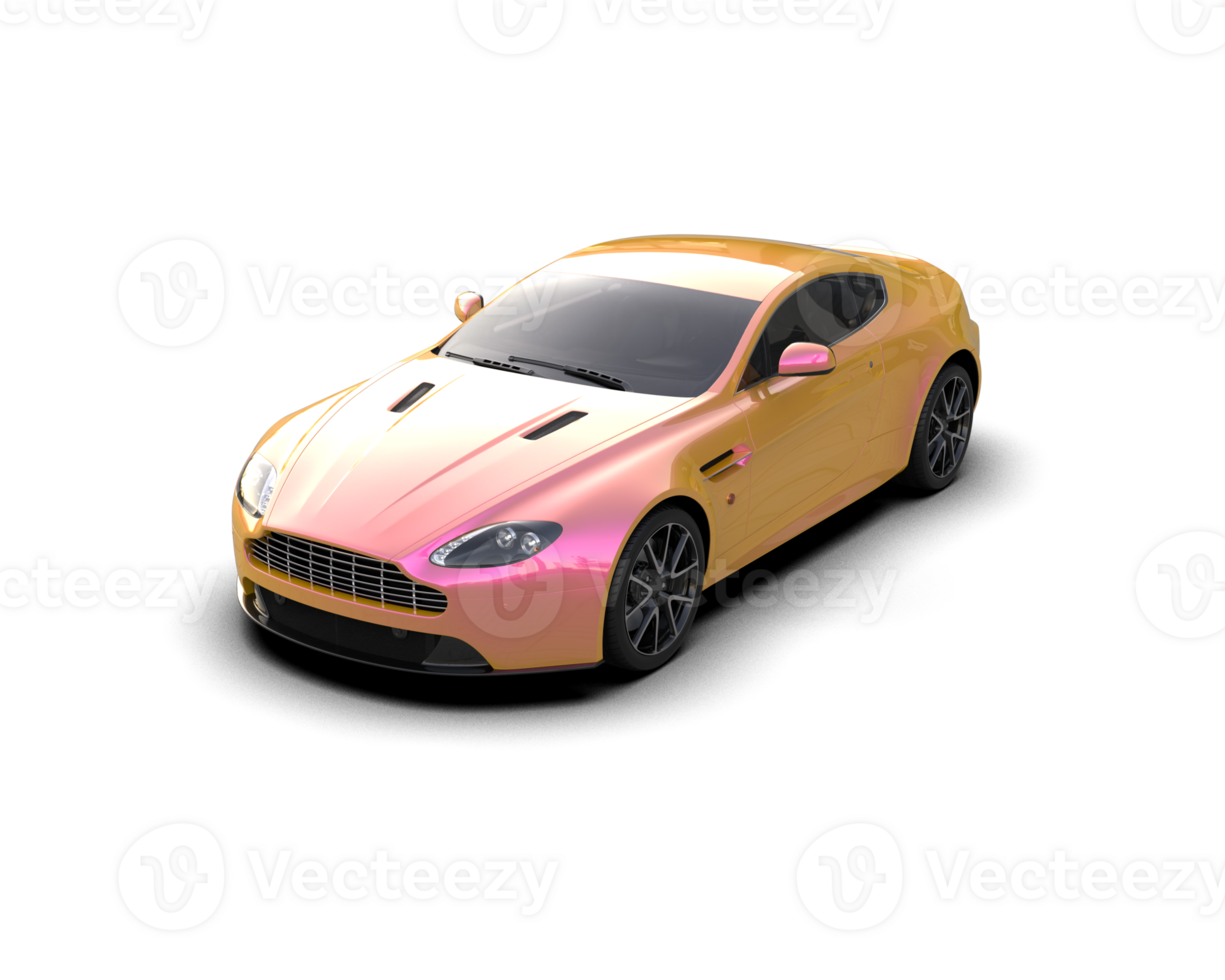 Realistic sport car isolated on background. 3d rendering - illustration png