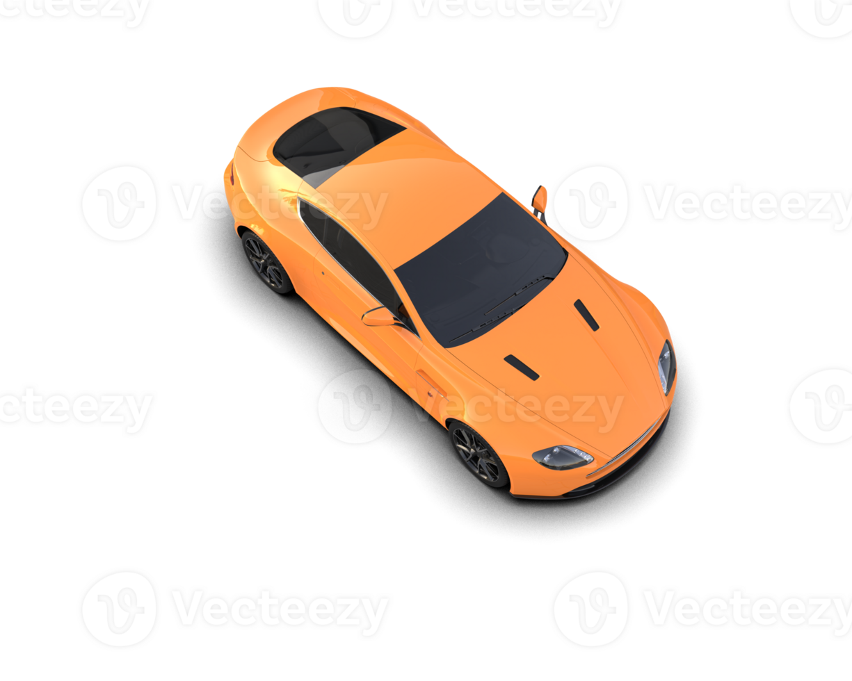 Realistic sport car isolated on background. 3d rendering - illustration png