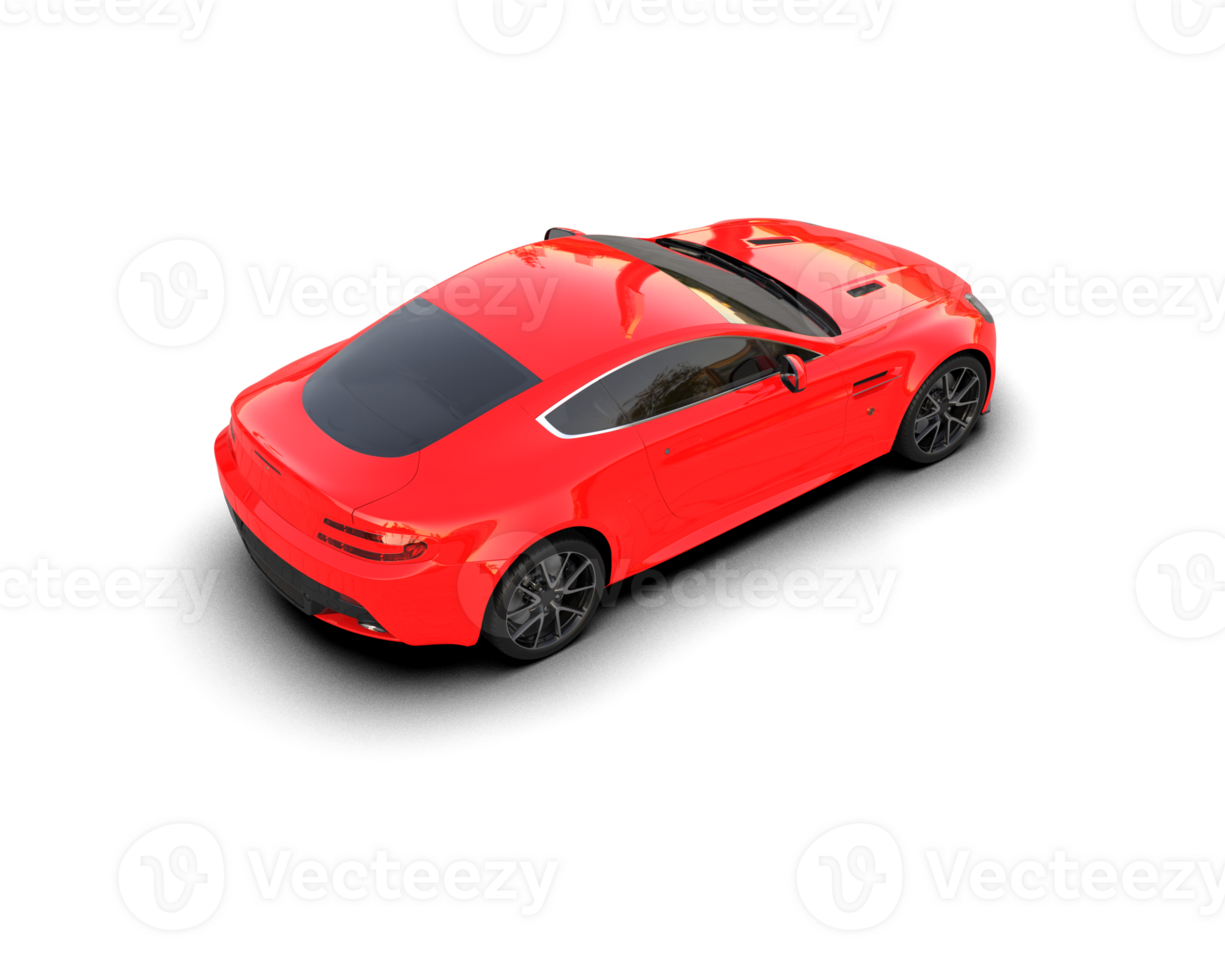 Realistic sport car isolated on background. 3d rendering - illustration png
