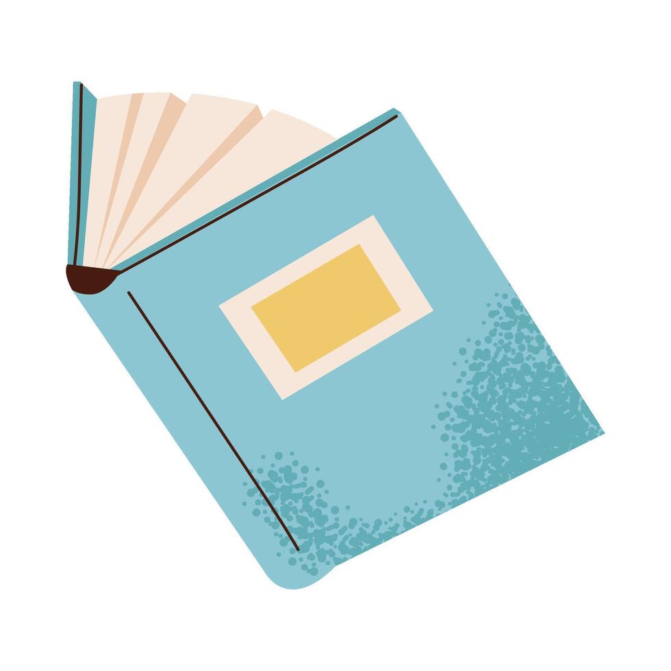 Open book or diary. vector