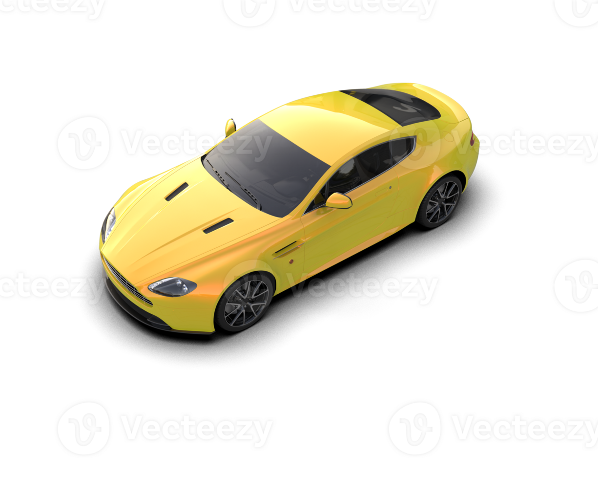 Realistic sport car isolated on background. 3d rendering - illustration png