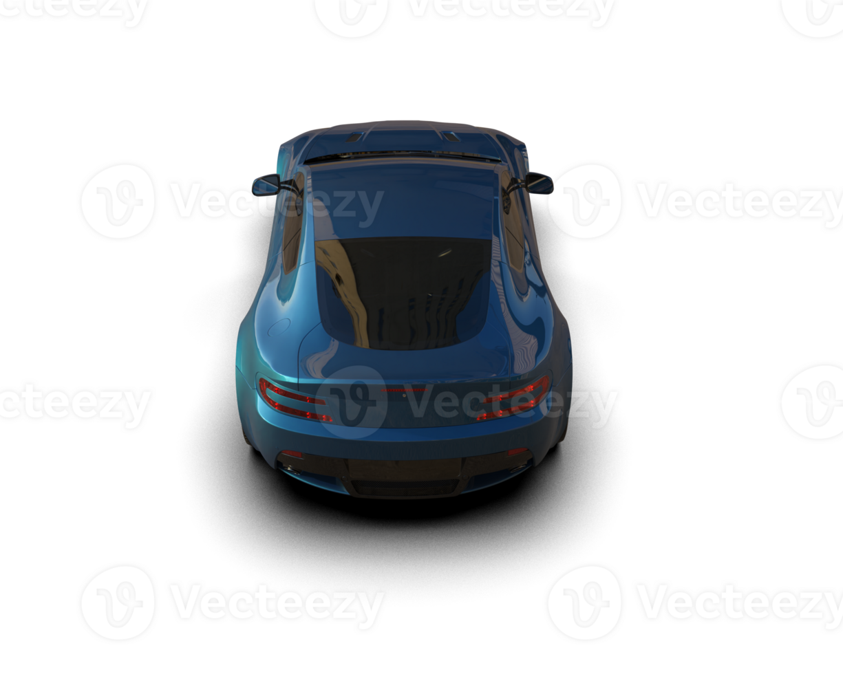 Realistic sport car isolated on background. 3d rendering - illustration png