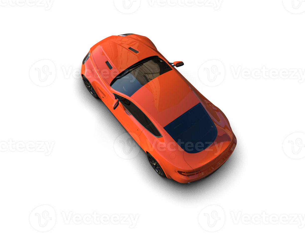 Realistic sport car isolated on background. 3d rendering - illustration png