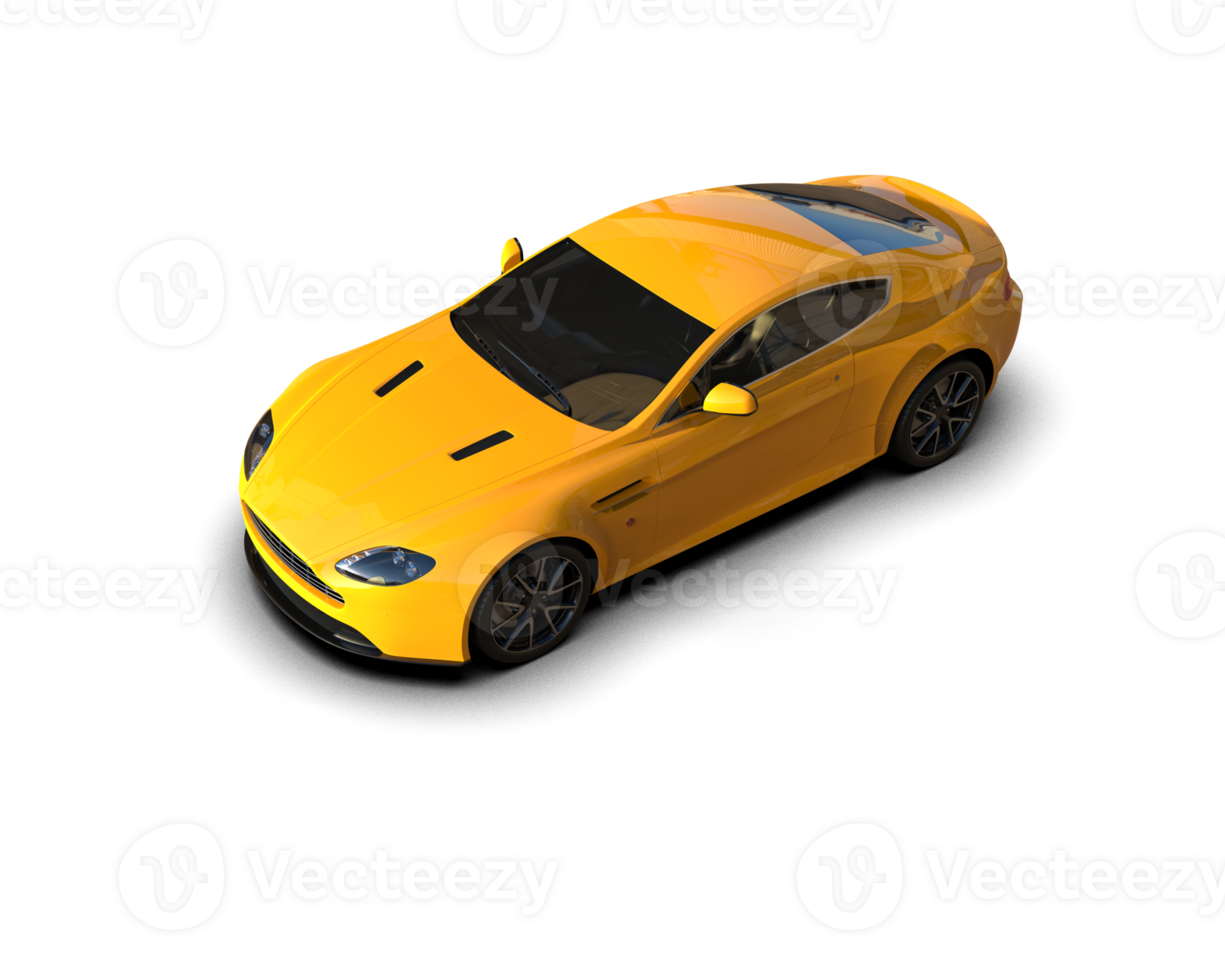 Realistic sport car isolated on background. 3d rendering - illustration png