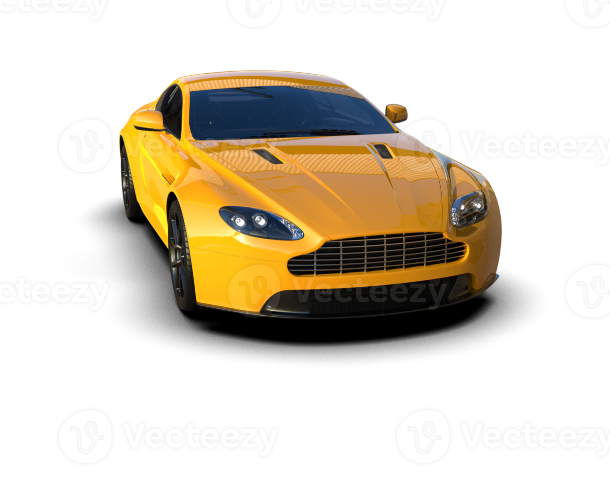 Realistic sport car isolated on background. 3d rendering - illustration png