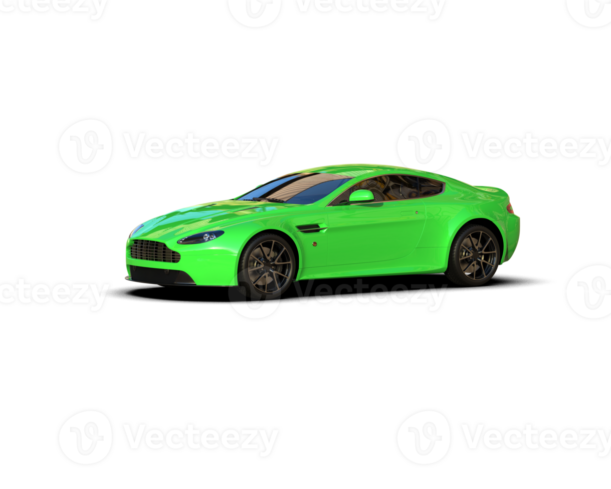 Realistic sport car isolated on background. 3d rendering - illustration png