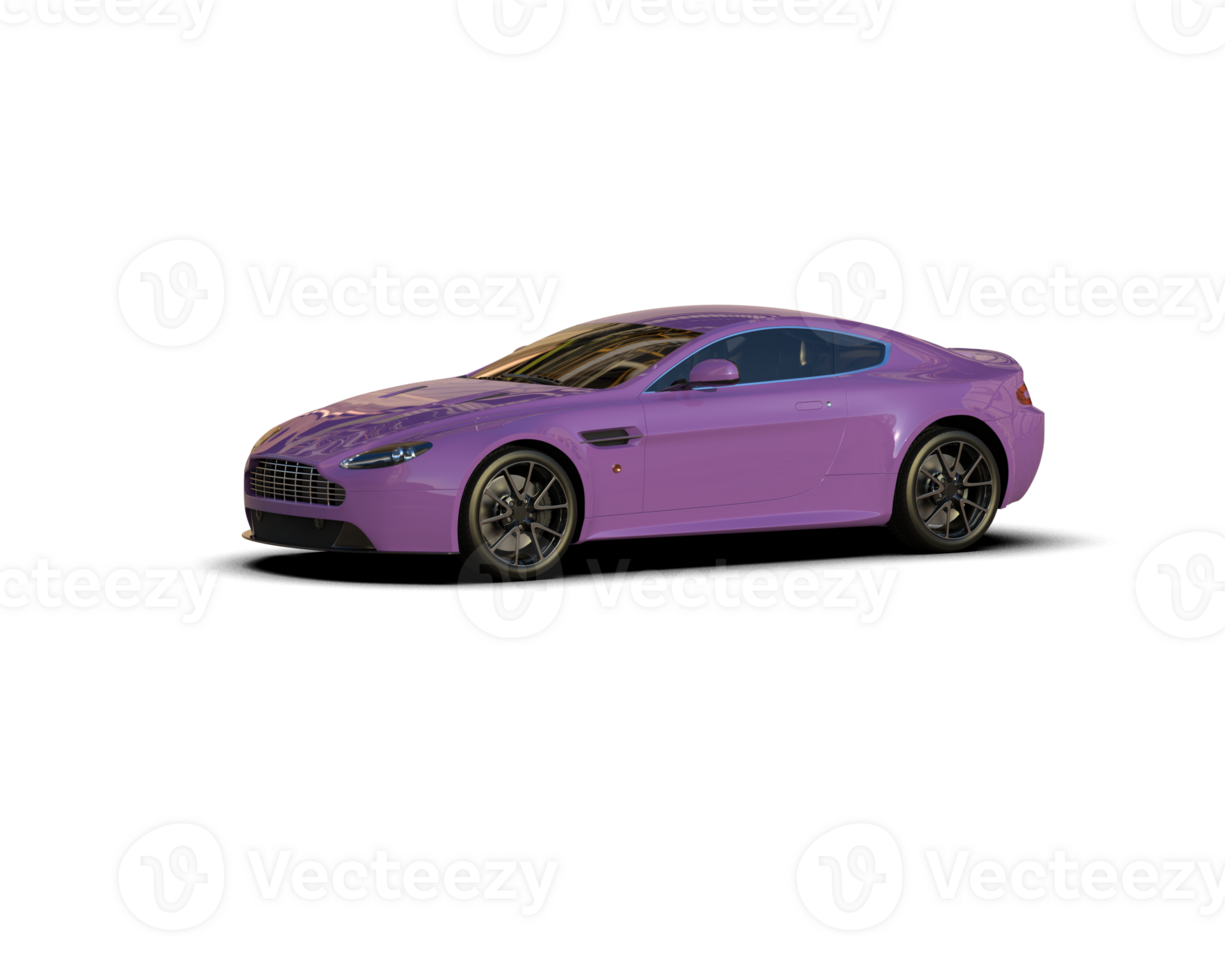 Realistic sport car isolated on background. 3d rendering - illustration png