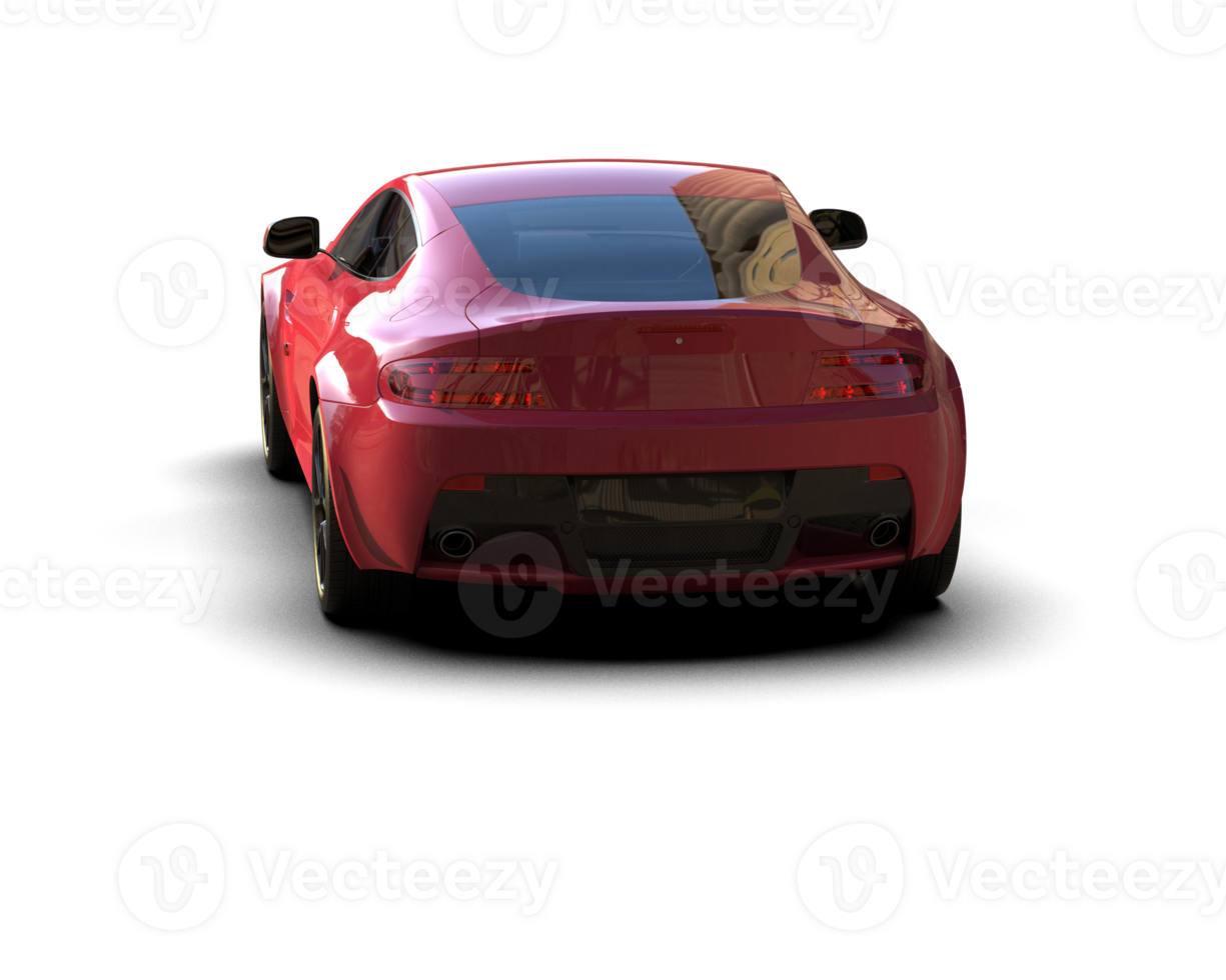 Realistic sport car isolated on background. 3d rendering - illustration png