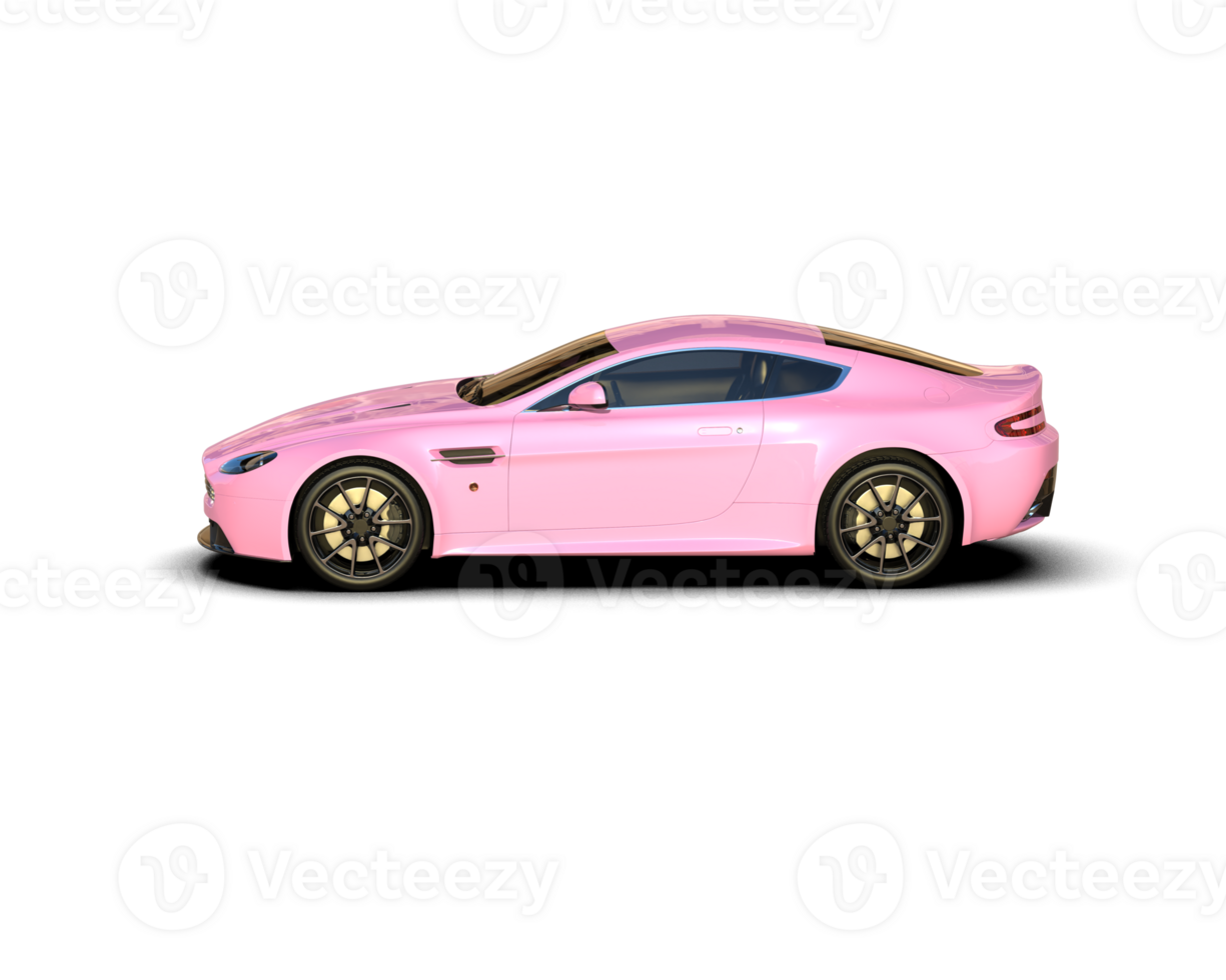 Realistic sport car isolated on background. 3d rendering - illustration png