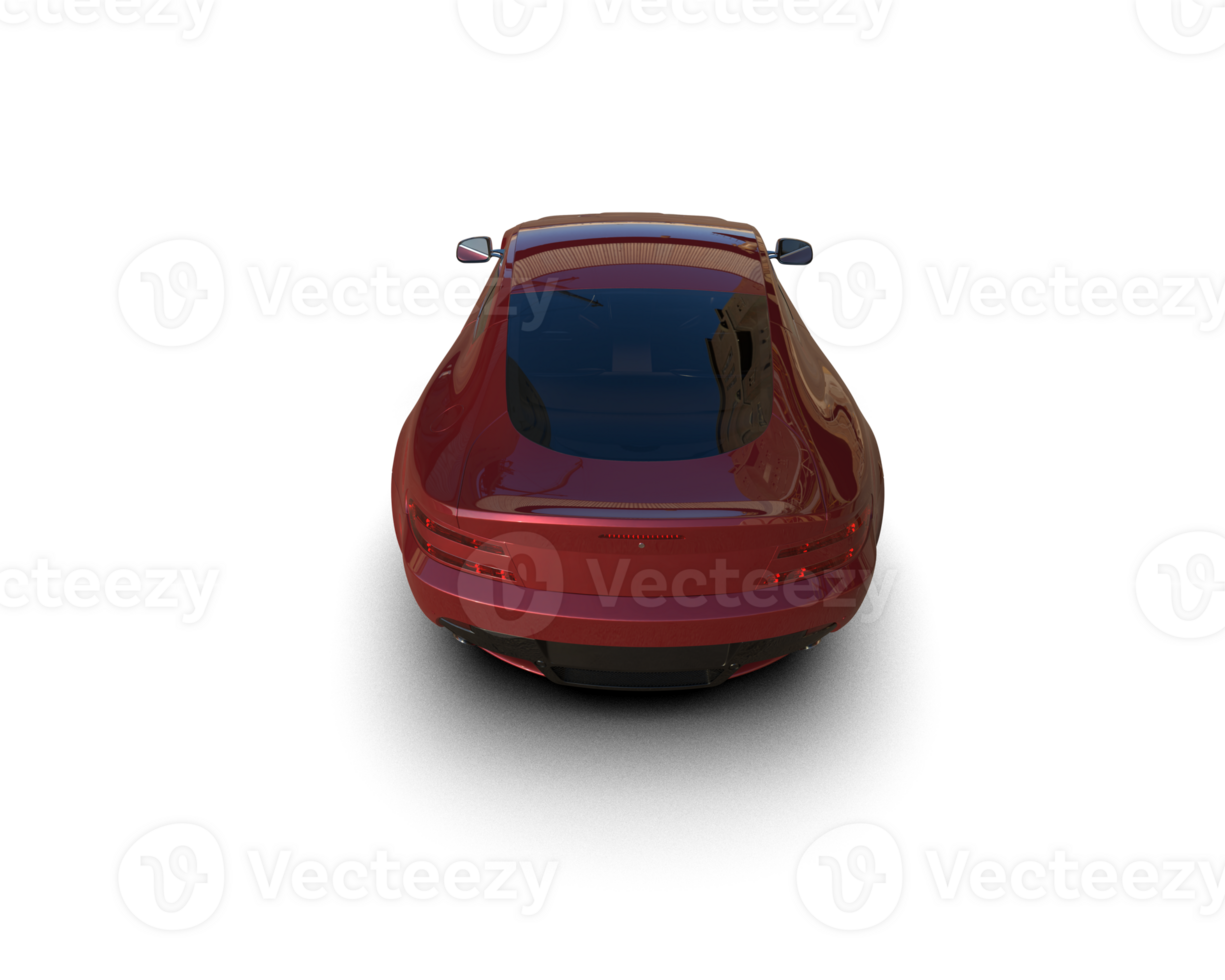 Realistic sport car isolated on background. 3d rendering - illustration png