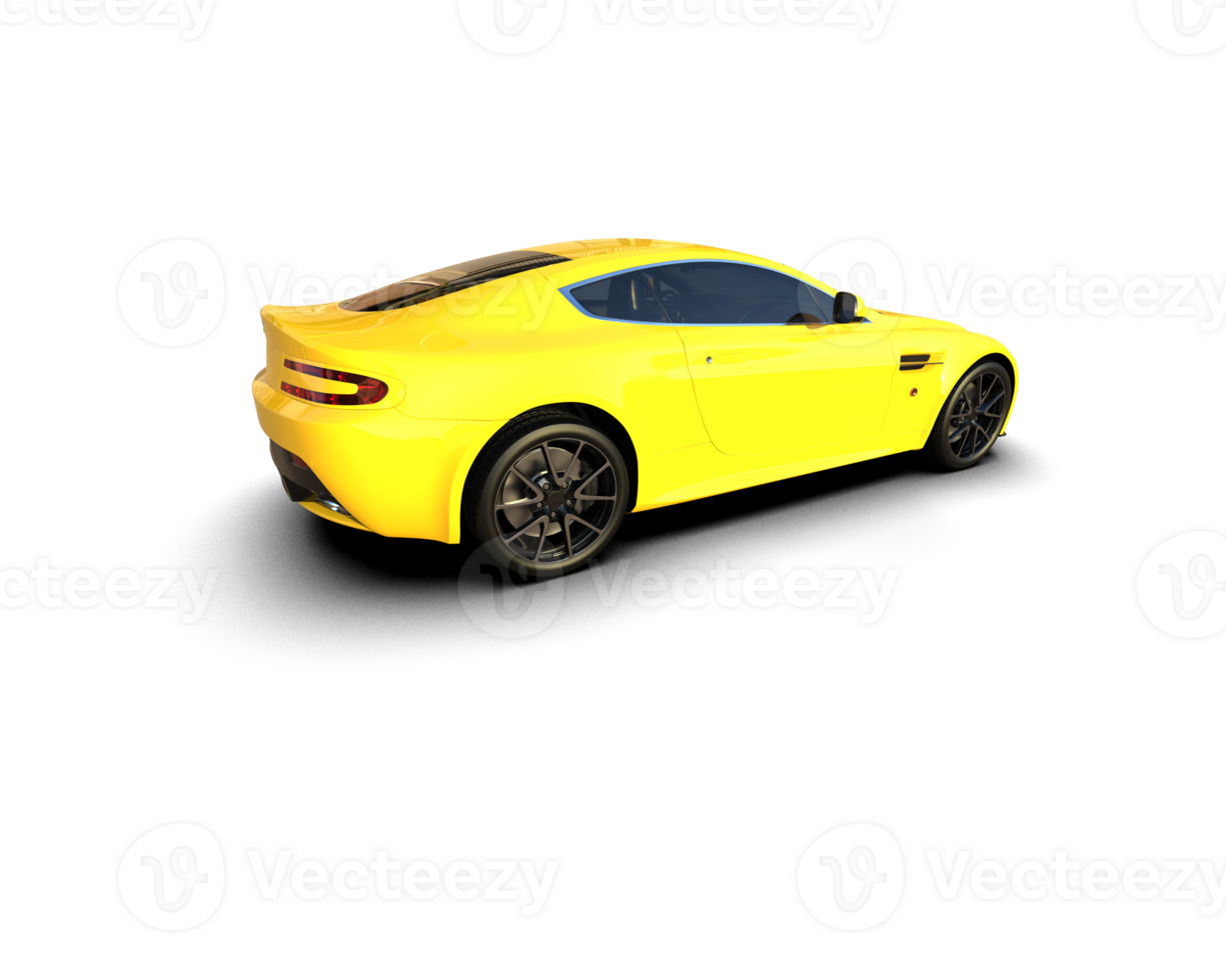 Realistic sport car isolated on background. 3d rendering - illustration png