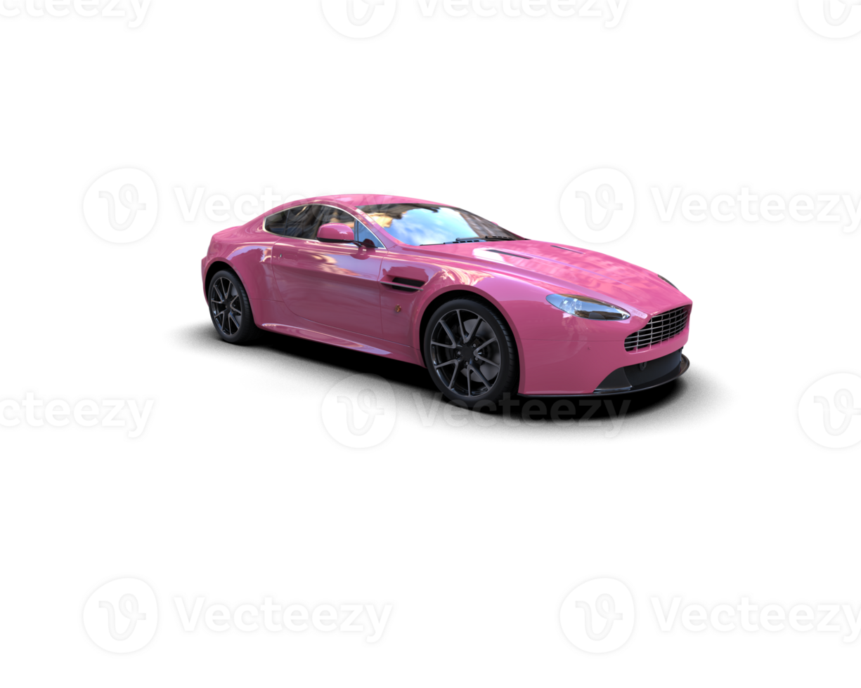 Realistic sport car isolated on background. 3d rendering - illustration png