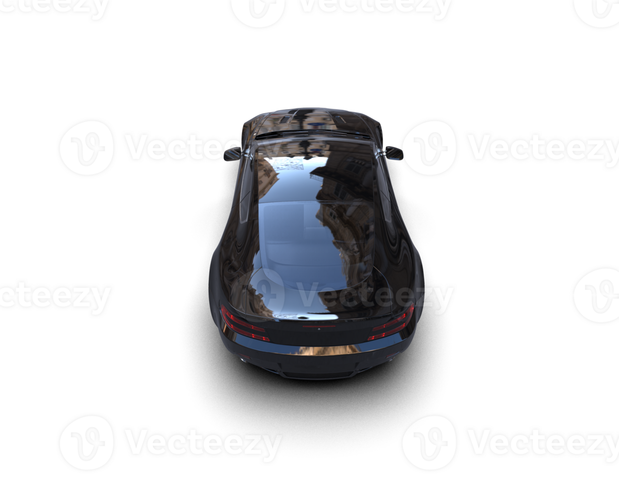 Realistic sport car isolated on background. 3d rendering - illustration png