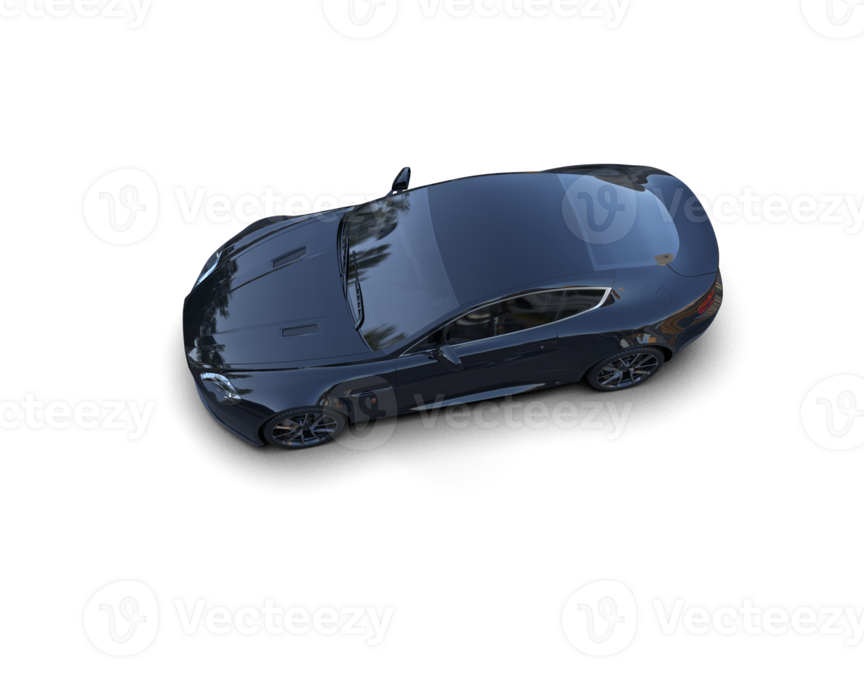Realistic sport car isolated on background. 3d rendering - illustration png