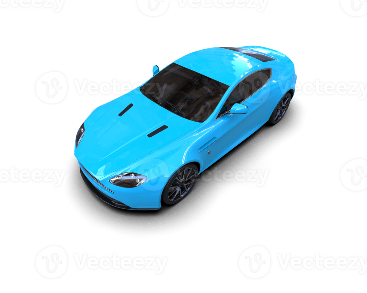 Realistic sport car isolated on background. 3d rendering - illustration png