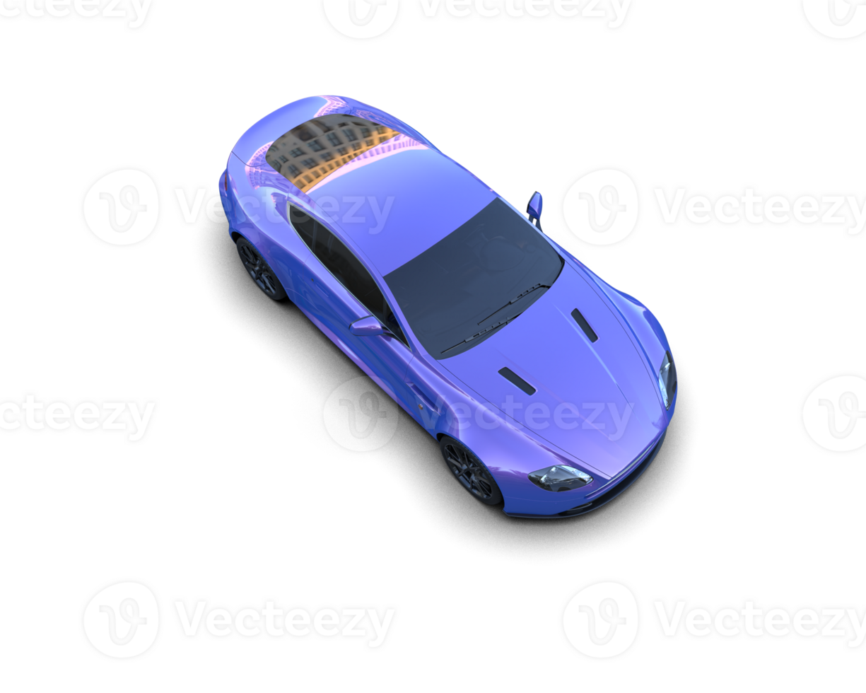 Realistic sport car isolated on background. 3d rendering - illustration png