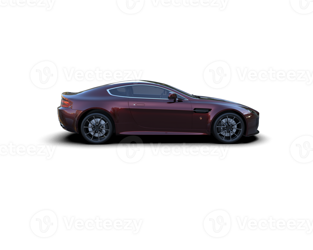 Realistic sport car isolated on background. 3d rendering - illustration png