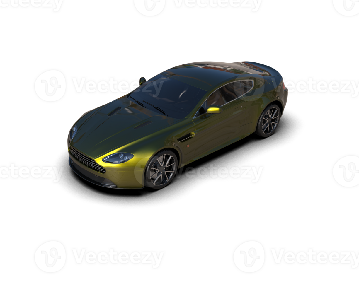 Realistic sport car isolated on background. 3d rendering - illustration png